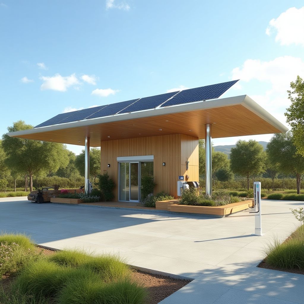 Estación de servicio ecológica